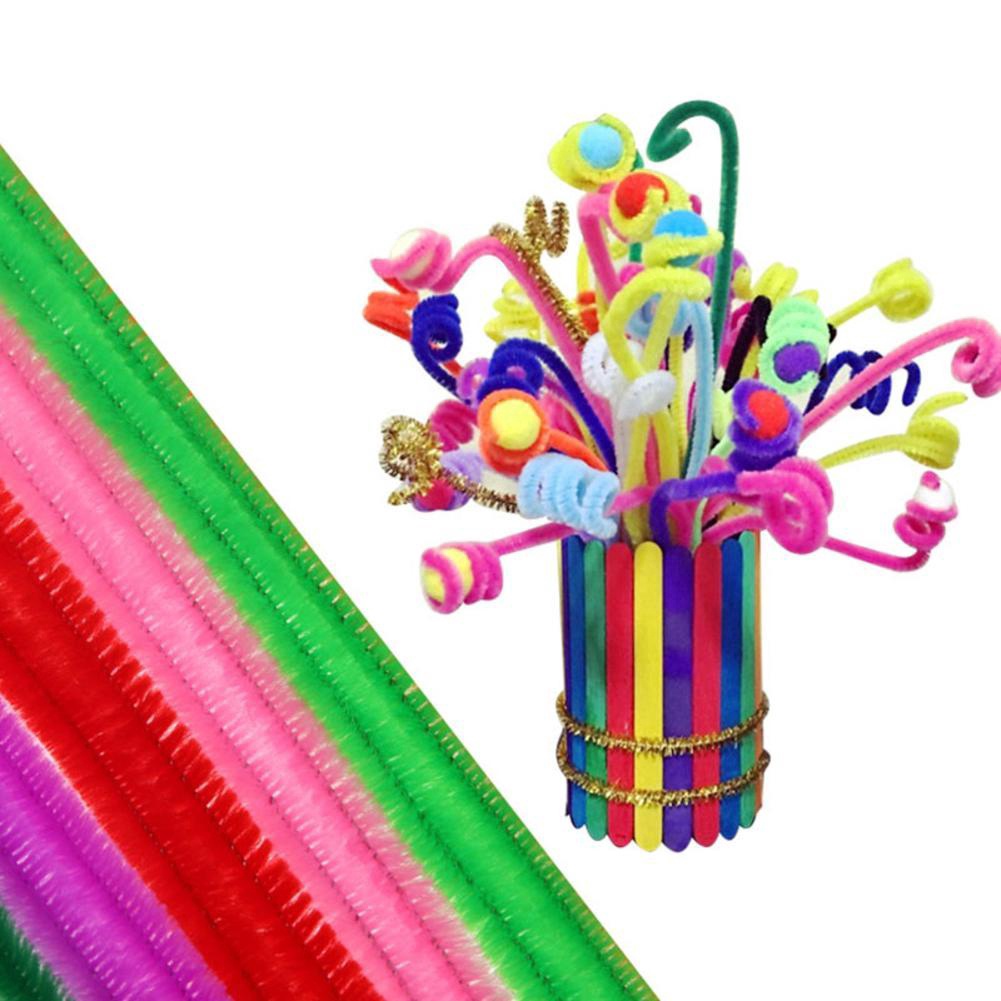 100PCS CHENILLE STEMS/PIPE CLEANERS/ASSORTED COLOURS/ART AND CRAFT/DIY HAPPY COTTAGE