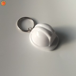 Mũ bảo hiểm mũ cứng móc khóa kỳ nghỉ sáng tạo mũ bảo hiểm an toàn chìa khóa trang sức quà tặng mũ bảo hiểm 3d nhựa móc khóa faccvn