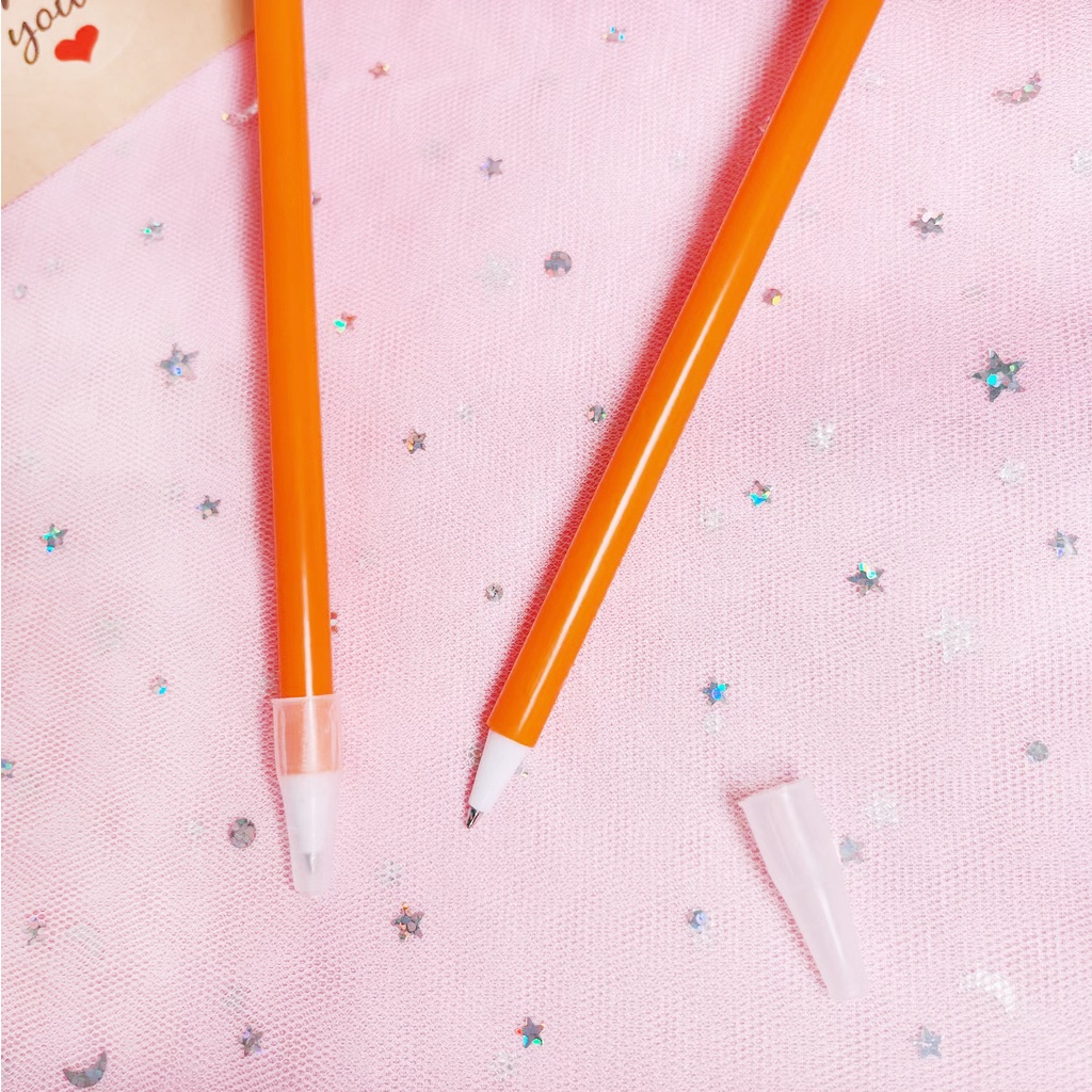 Cái bút màu cam dễ thương Bút sang trọng văn phòng phẩm sáng tạo quà  phần thưởng đồ dùng học sinh Văn phòng phẩm