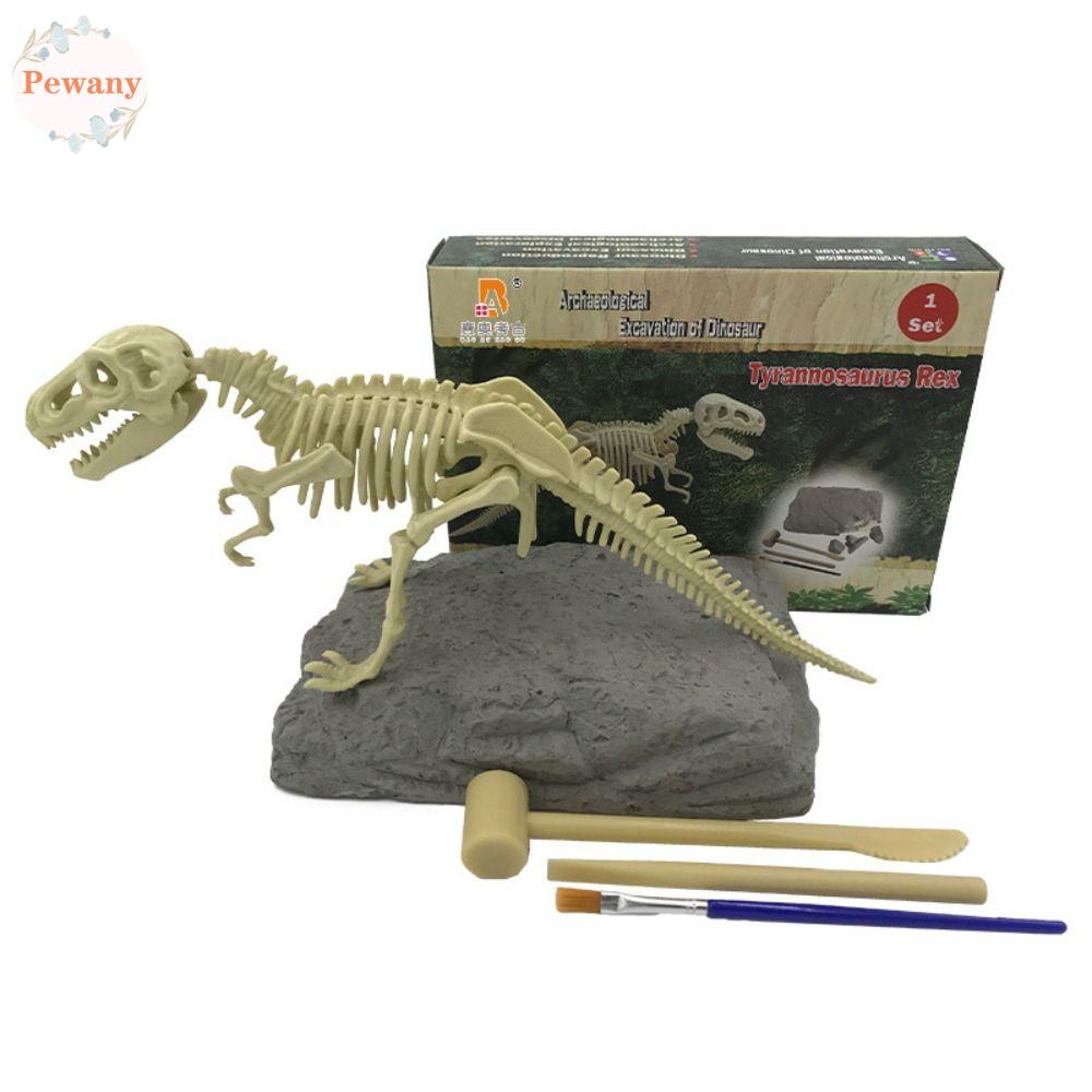 Pewany dinosaur dig kit tinh tế bất ngờ đào lên bộ xương khủng long mô hình dino hình khoa học đồ chơi giáo dục velociraptor 3d skeleton puzzles kits đồ chơi đào khảo cổ học