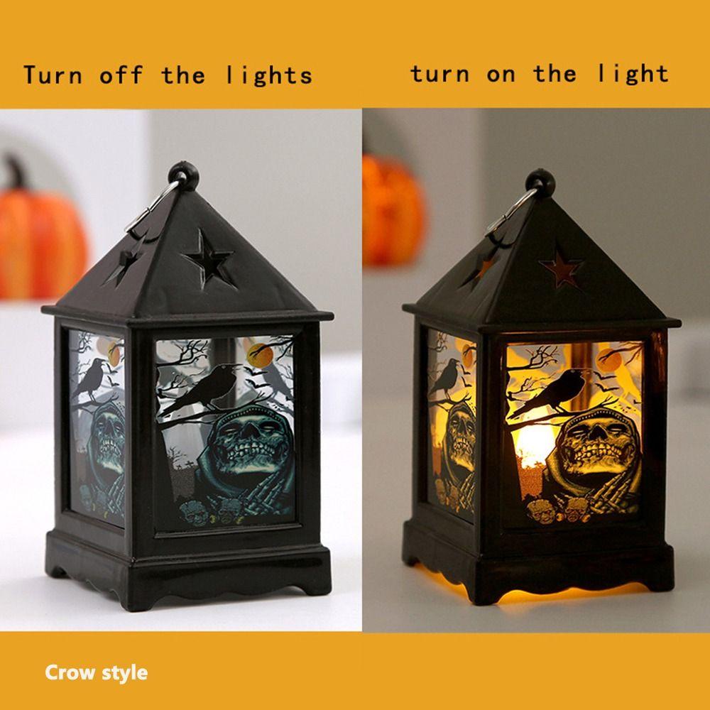 Wadees Đèn Lồng Cầm Tay Hình Chim Cú / Phù Thủy / Bí Ngô Trang Trí Lễ Hội halloween