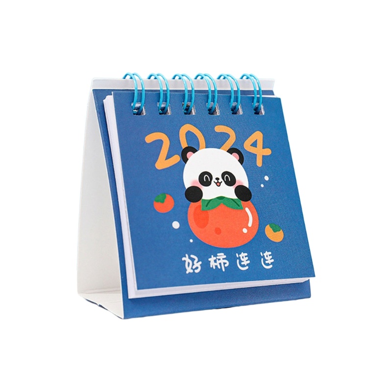 Lịch Để Bàn Năm 2024 mini Họa Tiết Hoạt Hình Dùng Trang Trí Văn Phòng / Trường Học