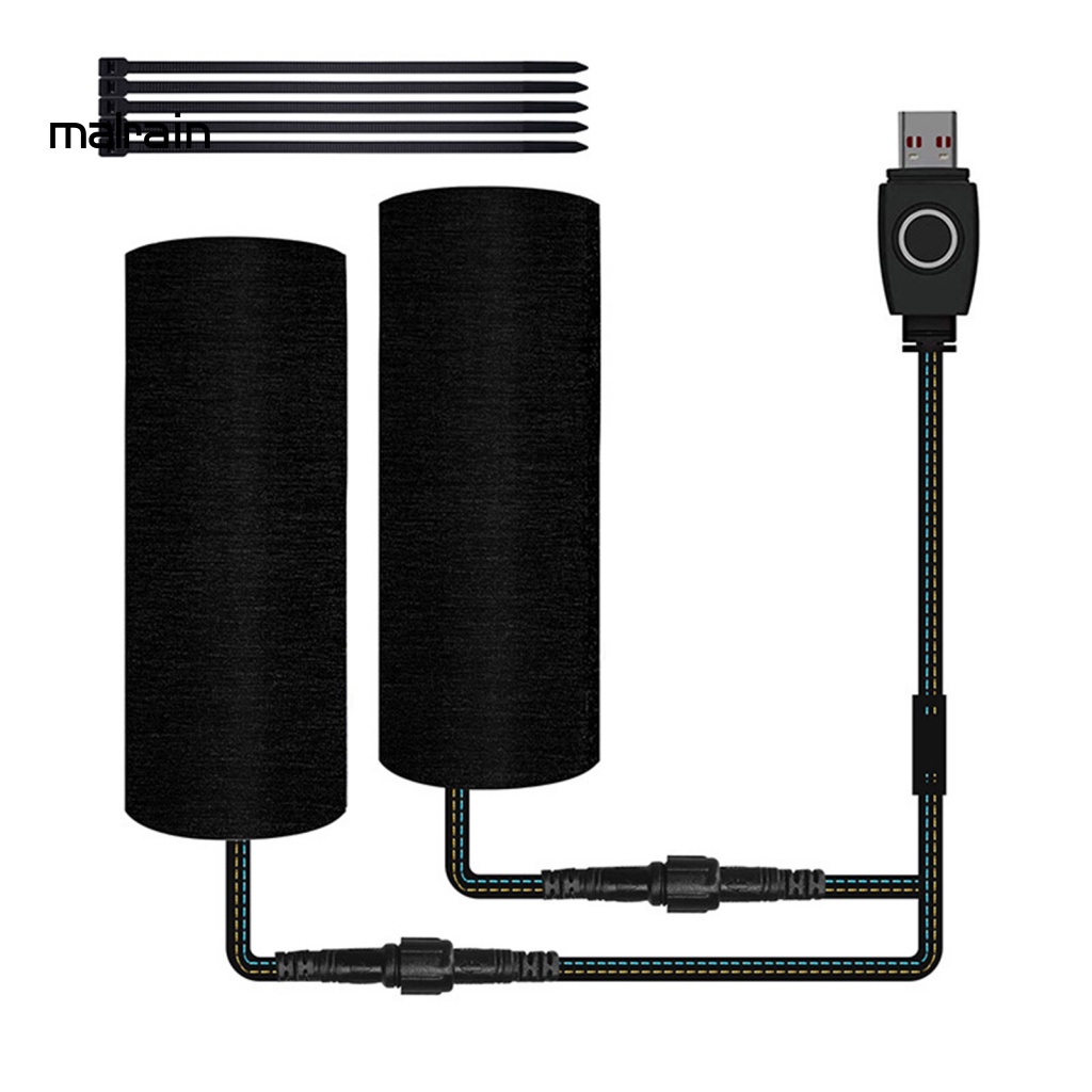 1 Bộ Vỏ Bọc Tay Lái Xe Máy ATV Sưởi Ấm Có Thể Tái Sử Dụng