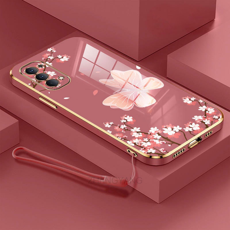 Ốp ĐiệN ThoạI HìNh Hoa Cho oppo reno 4 reno 5 reno 4 Pro reno 5 Pro