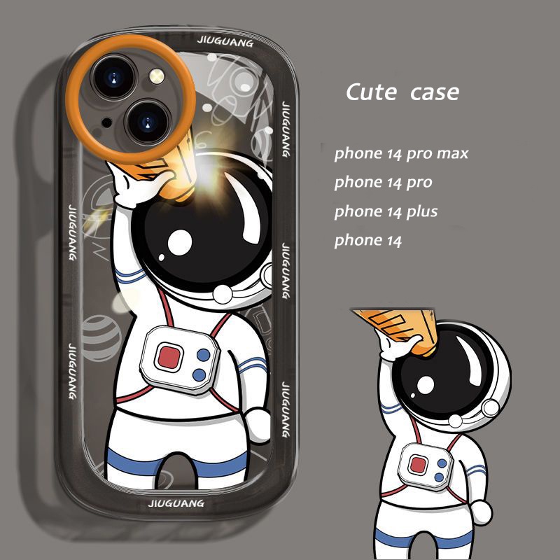 Ốp Điện Thoại TPU Hình Phi Hành Gia Cho IPhone 14 Pro Max 13 Peo Max 11 12 Pro Max XS X XR SE 2020 6S 8 7 Plus