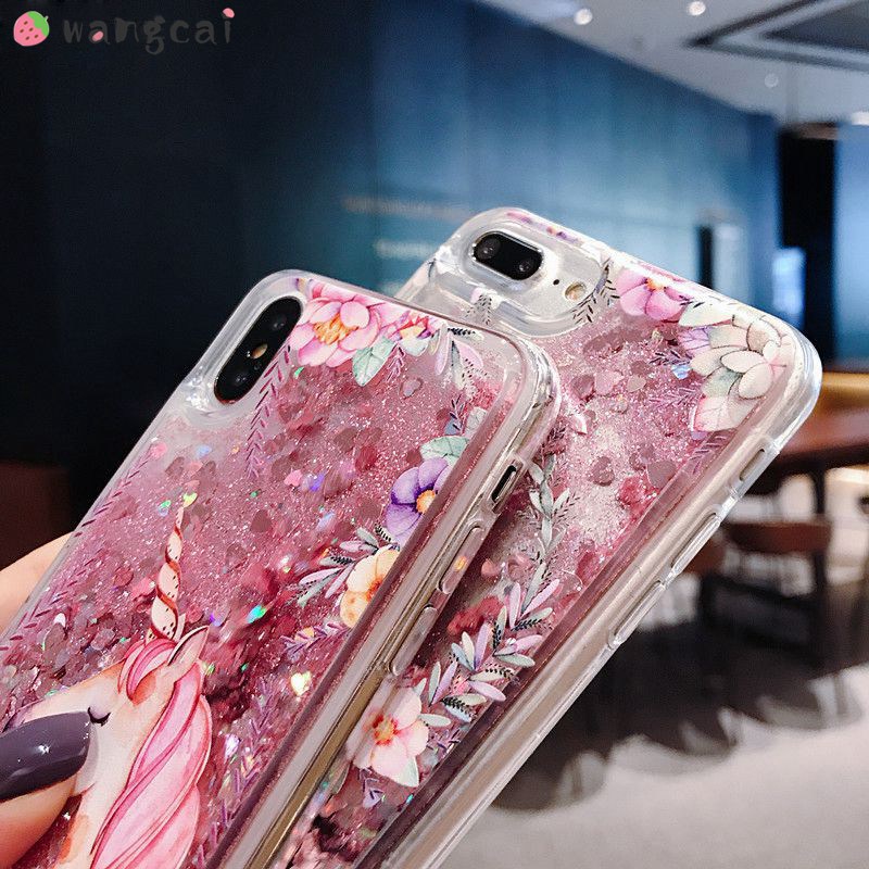 Ốp Điện Thoại Mềm Trang Trí Cát Kim Tuyến In Hoạt Hình Cho Samsung Galaxy A73 A54 A53 A34 A33 A24 A04 A04e 4G 5G