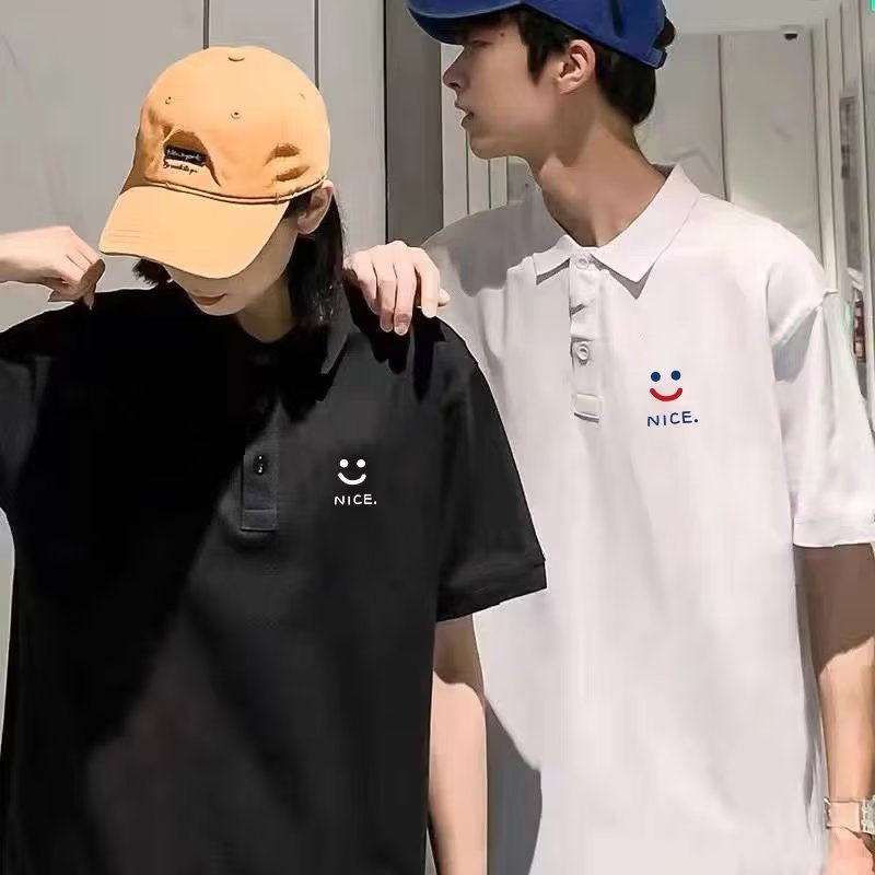 Áo Thun polo Tay Ngắn Dáng Rộng In Họa Tiết Thời Trang Nhật Bản Dành Cho Nam / Size M-4XL