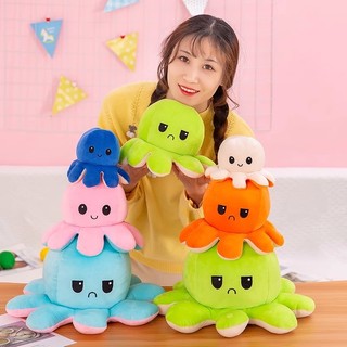 Thú nhồi bông hình bạch tuộc hai mặt dễ thương 20cm