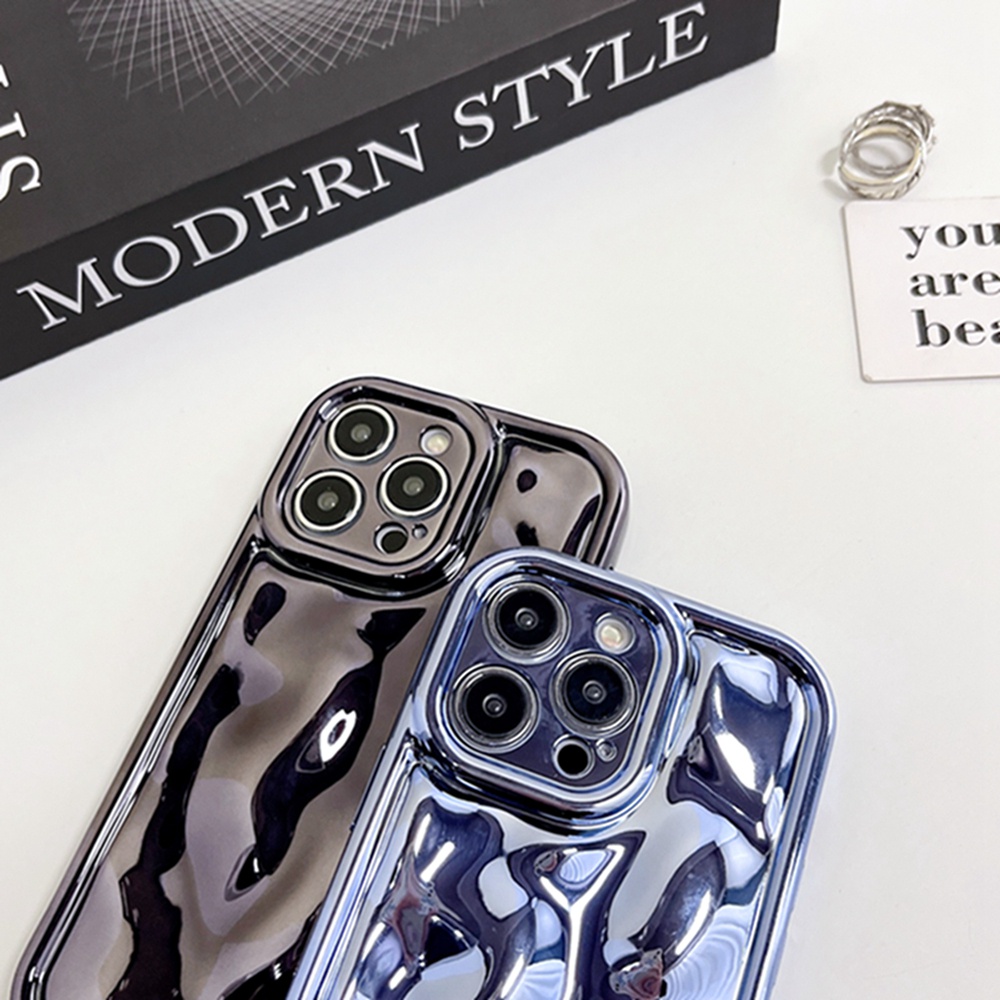 Ốp Điện Thoại Mạ Điện Họa Tiết Sao Băng Màu Xanh Dương / Tím Cho iPhone 14 Pro Max 14Pro 14 13 Pro Max 12 Pro Max 11 XsMax xr X 7Plus