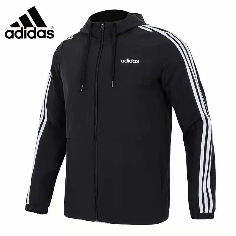 Áo Khoác Bomber Thêu Logo Adidas 100% Chính Hãng Phối Lưới Có Khóa Kéo Thời Trang Cho Nam Và Nữ