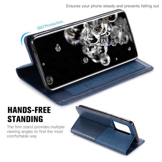 Bao Da Điện Thoại Nắp Lật Từ Tính Cho Samsung Note 20 Note10 Note9 Note8