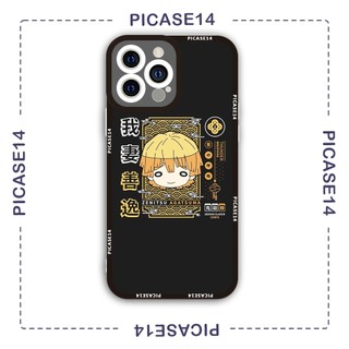 Ốp iphone cạnh vuông Picase14 Zenitsu đẹp trai anime 6/6s/7plus/8plus/x/xr/xs/11/12/13/pro/max/plus/promax/14