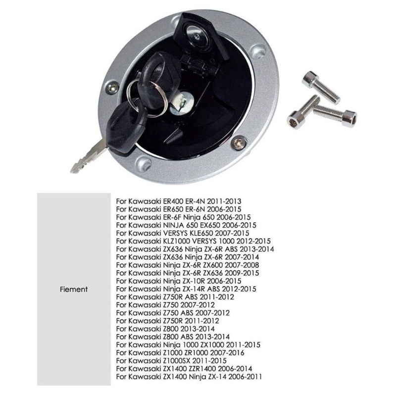 Nắp Đậy Bình Nhiên Liệu Cho ZX6R ZX10R ZX-14 ZX14 Z1000 Z750 51049-0039