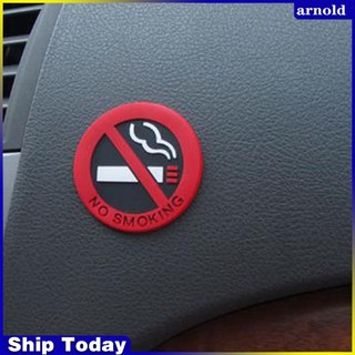 Miếng dán trang trí xe hơi hình chữ wa no smoking