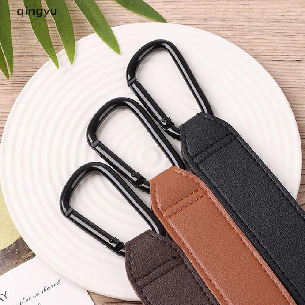 1 Móc Treo Túi Da pu Xoay 360 Độ 2 Trong 1 Đa Năng Gắn Xe Đẩy Em Bé