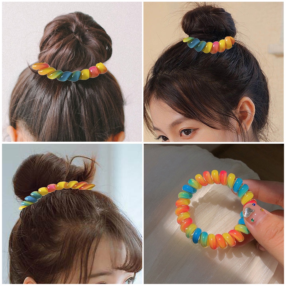 Dây Buộc Tóc Co Giãn Thời Trang Mùa Hè Ngọt Ngào Cho Nữ