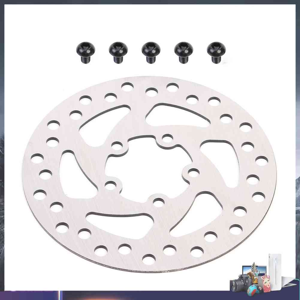 Đĩa Phanh 120mm M365 PRO Bằng Thép Bạc Kèm 5 Ốc Vít Cho Xe Điện