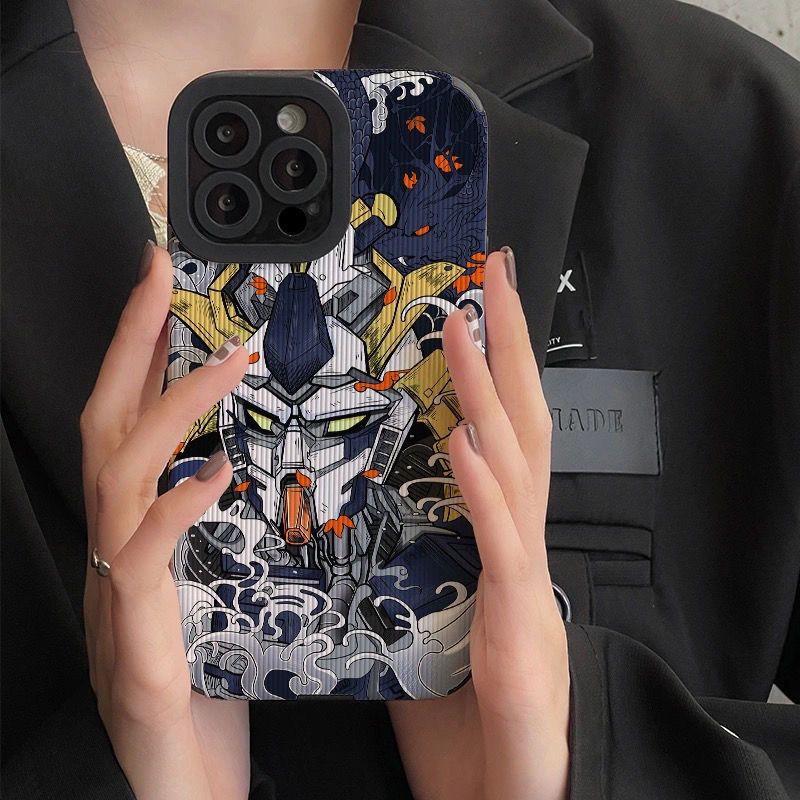 Ốp Điện Thoại Cứng Hình Mèo Gundam Cho Iphone 11promax xS max 11promax 12 13 8Plus 7plus xr xS 6 6Qc