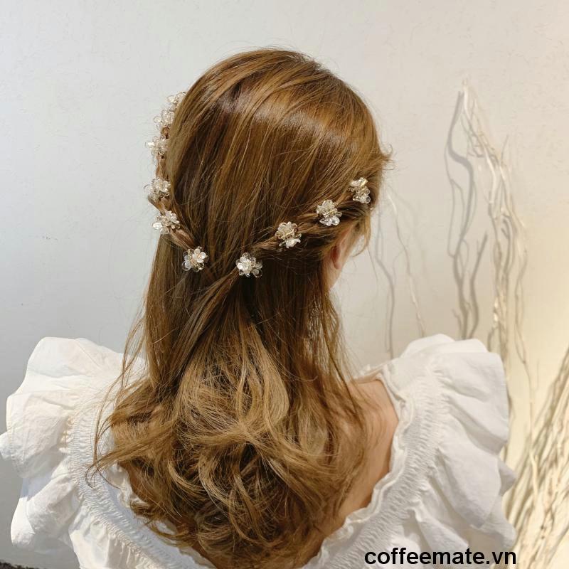 【coffeemate】⚡ Kẹp Tóc Hình Hoa Nhỏ Thời Trang Mới Cho Nữ