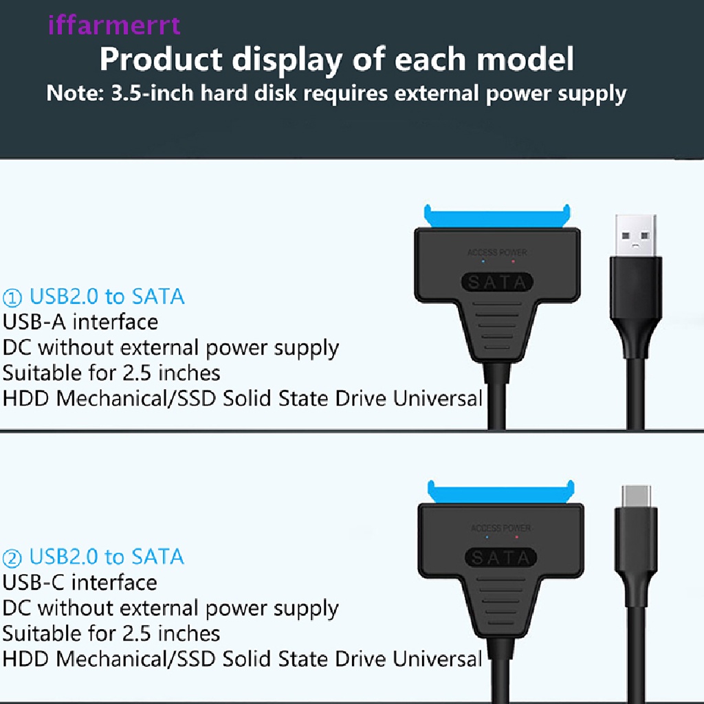 Bộ Chuyển Đổi Ổ Cứng Ngoài SATA Sang USB 3.0 2.0 / Type-C Cho 2.5 / 3.5 Inch HDD SDD