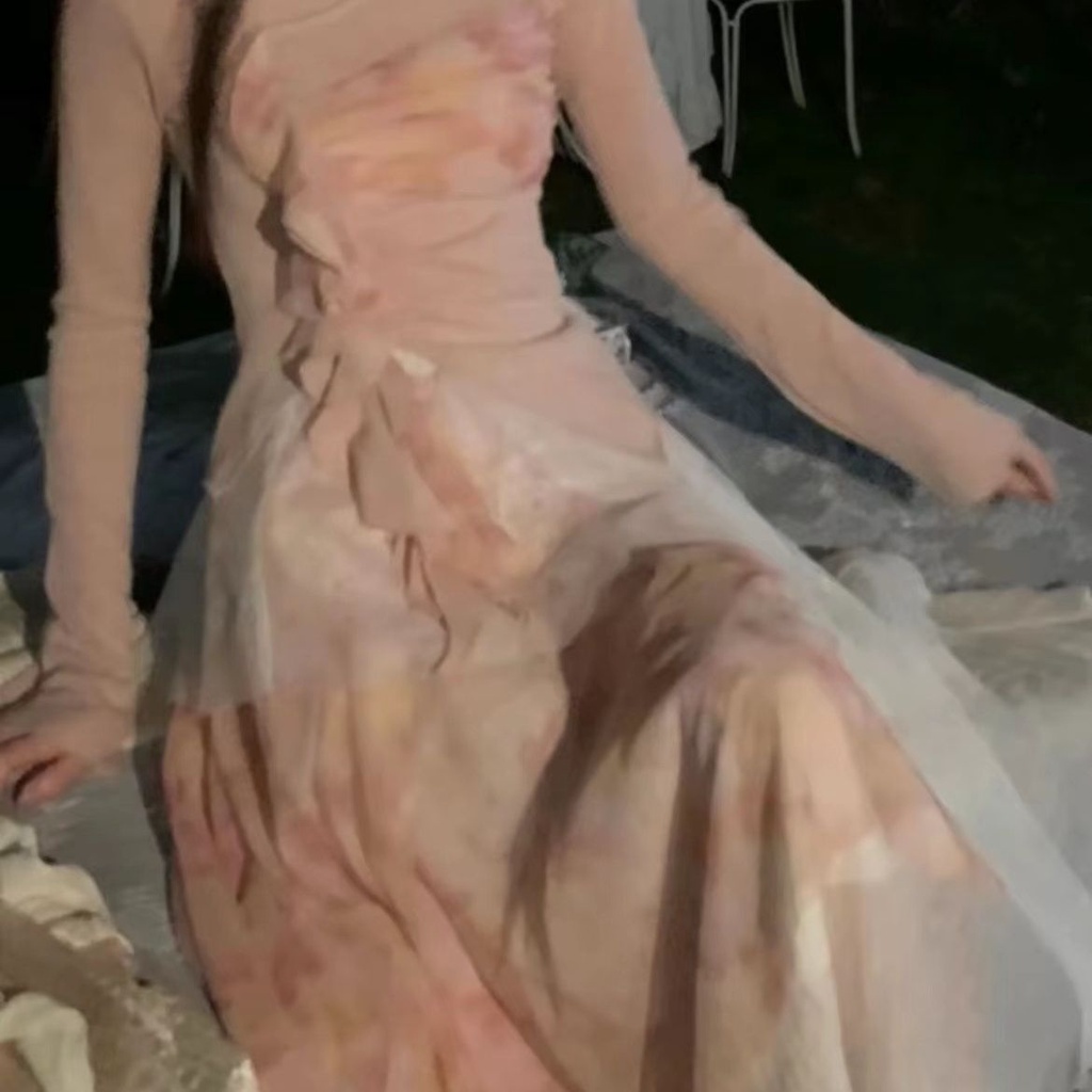 Bộ Áo Tay Dài + Chân Váy Lưới Mỏng Phong Cách Trung Hoa Mới Mẻ Cho Nữ 4.10 Dream SEVEN77 4.10