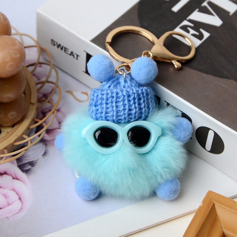 Ygt Móc Khóa Lông Thỏ Nhiều Màu Dễ Thương