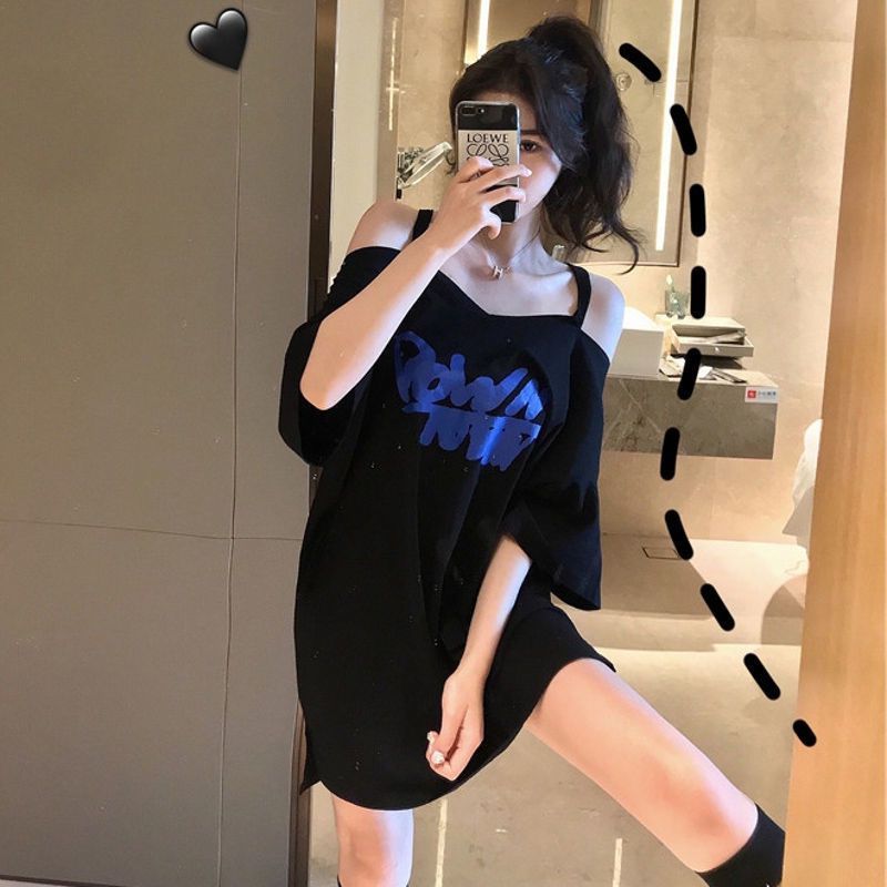 Áo Thun Tay Ngắn Dáng Rộng Cỡ Lớn Thời Trang Mùa Hè Quyến Rũ Cho Nữ