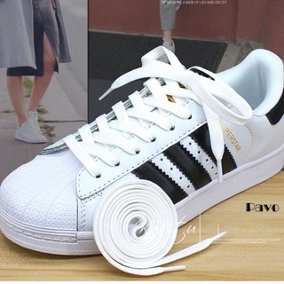 1 cặp dây giày sneaker dài 130cm màu trắng đen