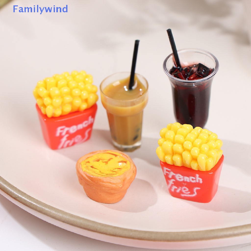 1 Bộ Bánh Hamburger Mini Dễ Thương Dùng Trang Trí Nhà Búp Bê