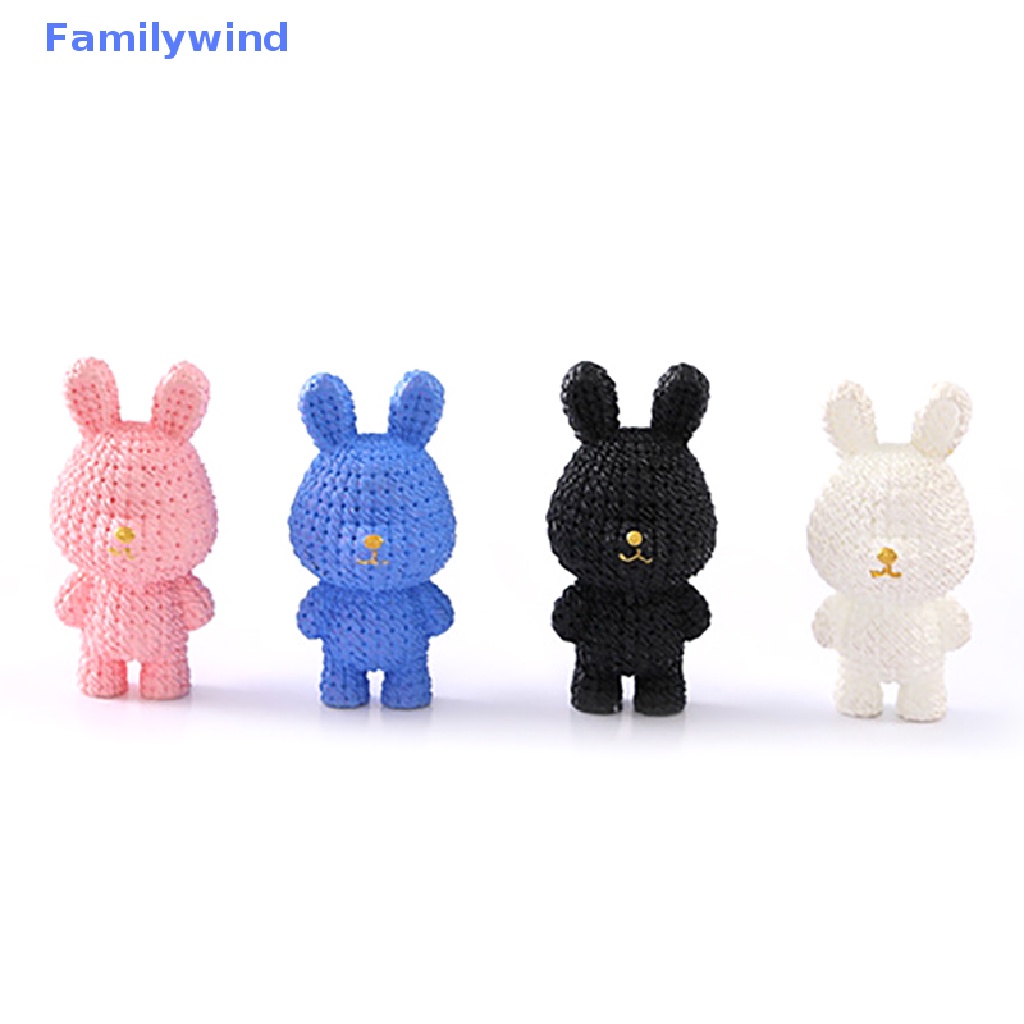 1 Đồ trang trí Thỏ Con Trang Trí Tiểu Cảnh Năm Mới Tỷ Lệ 1: 12