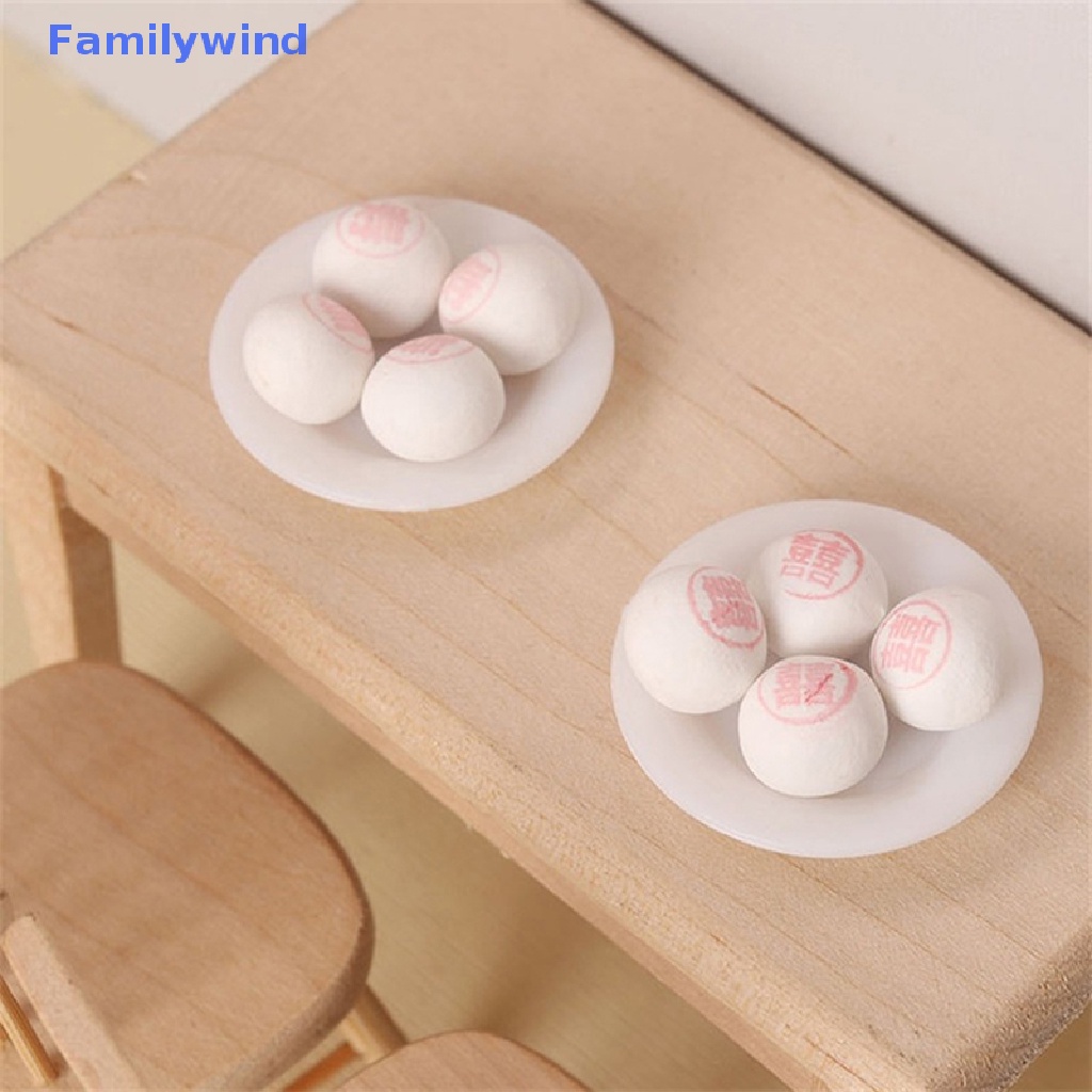 1 Set Mô Hình Bánh Bao Hấp Tỉ Lệ 1: 12 Dùng Trang Trí Nhà Búp Bê