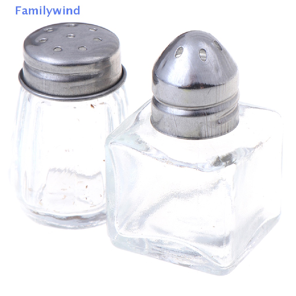 Set 2 Hũ Đựng Gia Vị Bằng Kính Thu Nhỏ 1: 6 Dùng Để Trang Trí Nhà Búp Bê