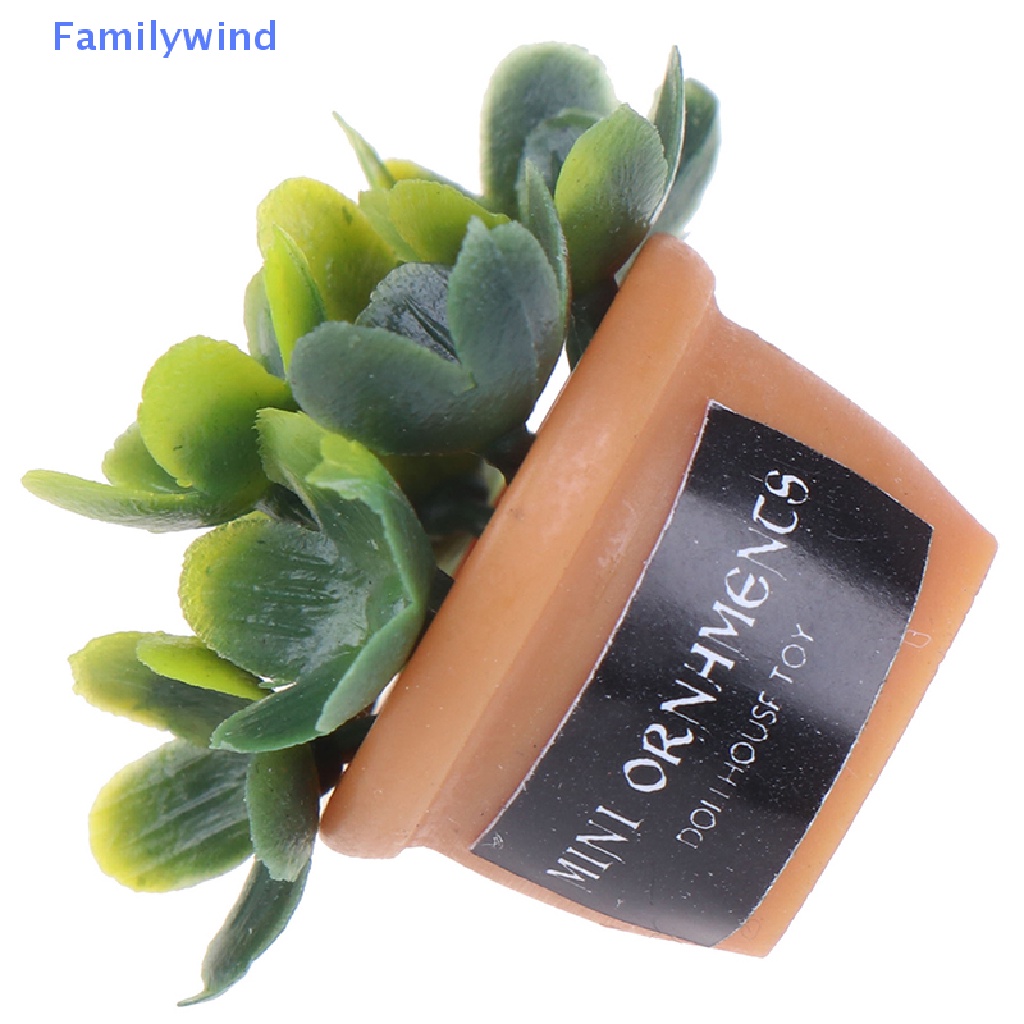 Set 4 Chậu Cây Mini Tỉ Lệ 1: 12 Dùng Để Trang Trí Nhà Búp Bê