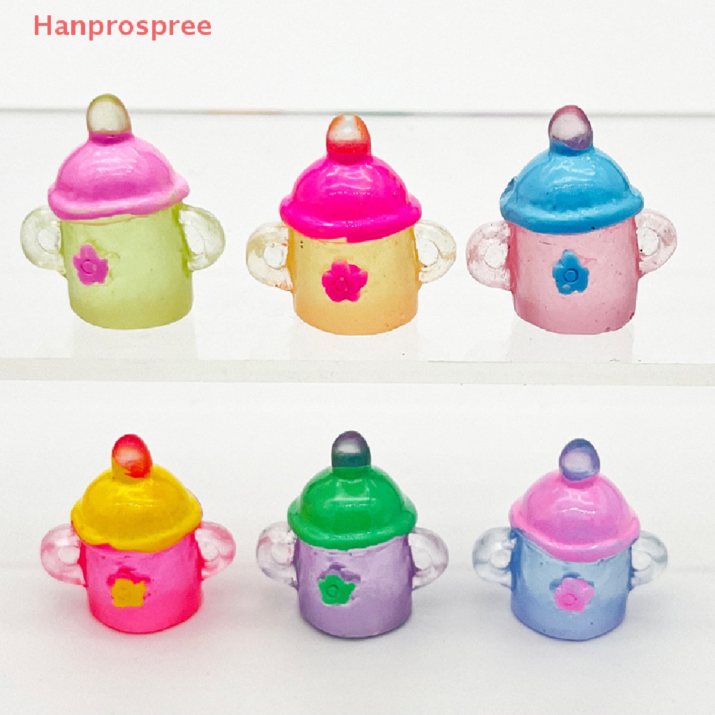 Mô Hình Bình Sữa Em Bé mini Màu Dạ Quang Trang Trí Nhà Búp Bê