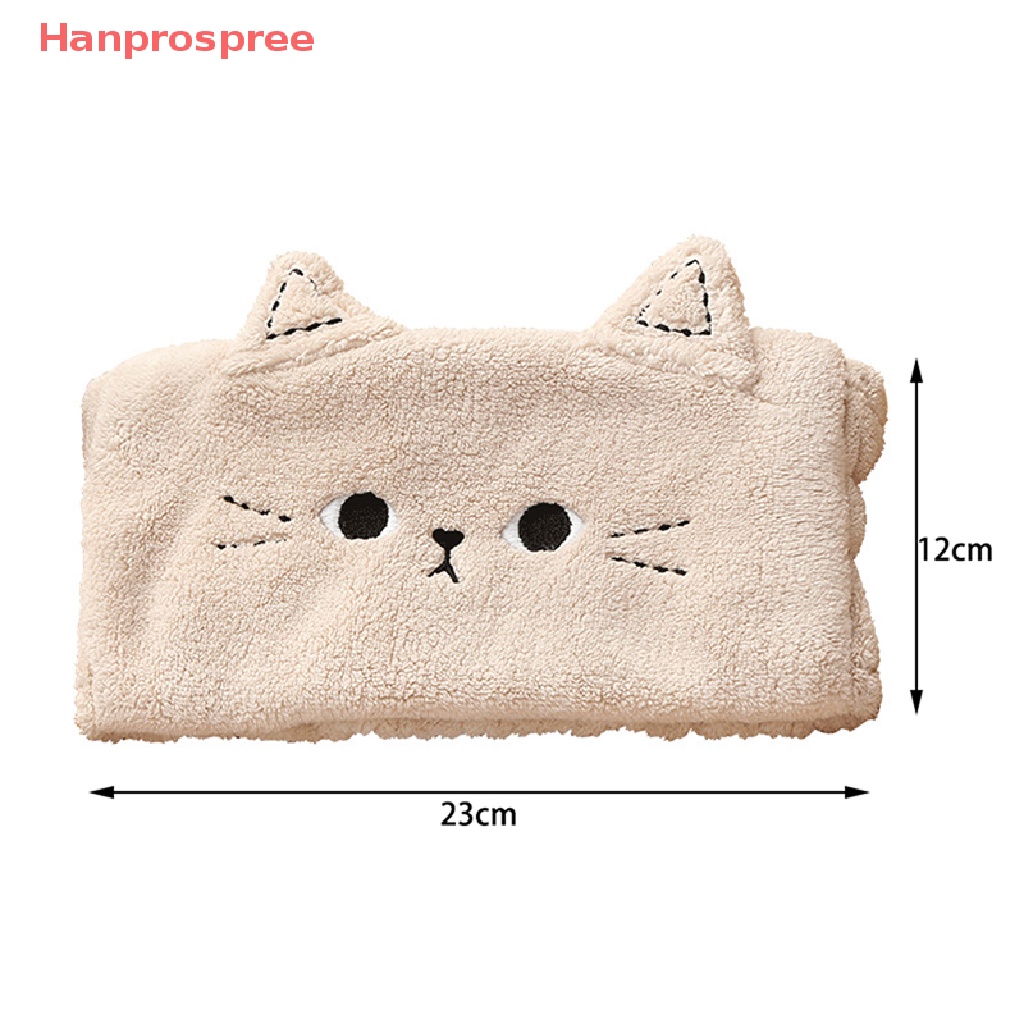 Băng Đô Cài Tóc Bằng Lông Cừu San Hô Hình Mèo Cho Nữ