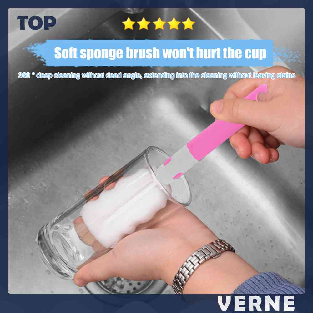 Cọ Rửa Bình Nước Cán Dài 30CM Có Thể Tháo Rời