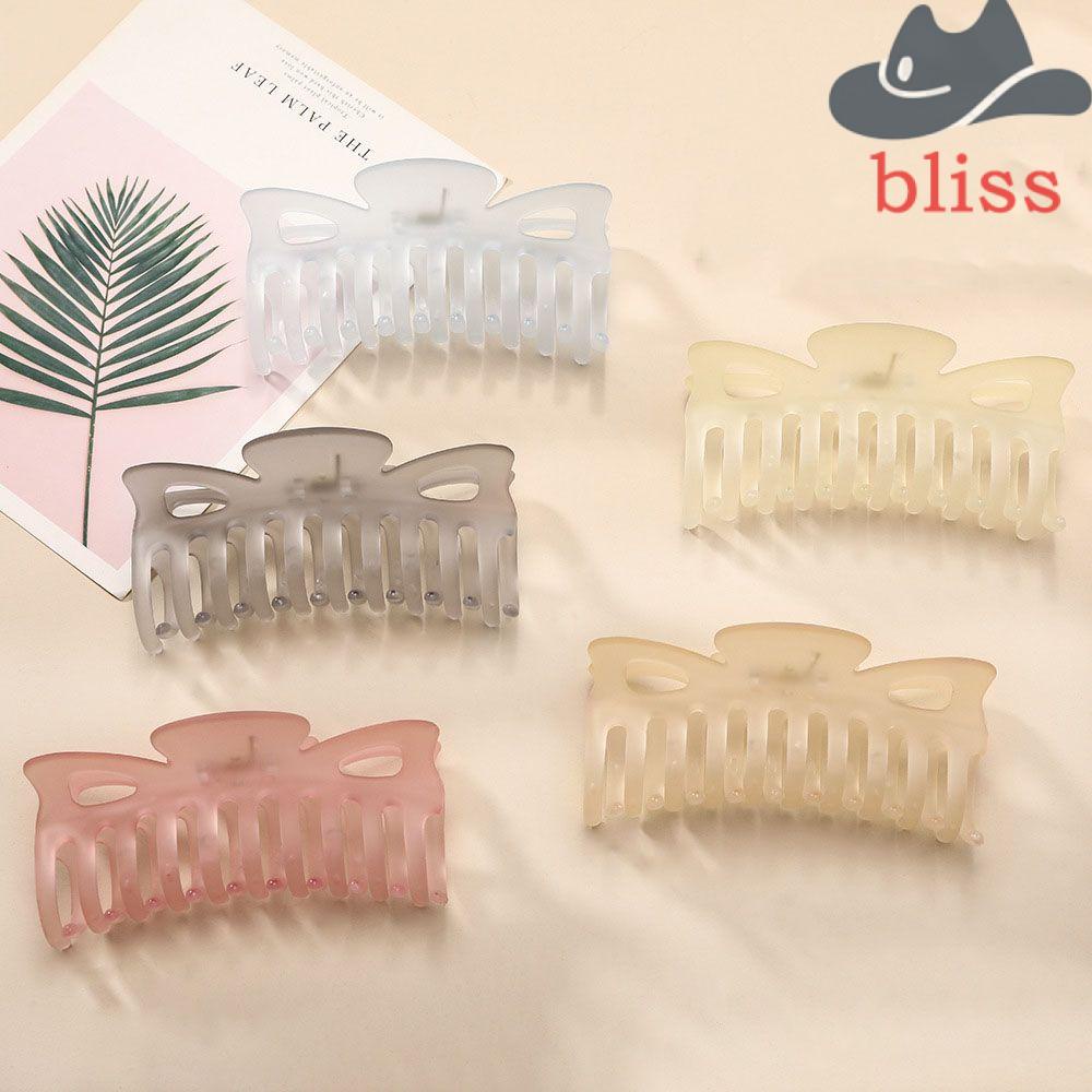 Kẹp Tóc Càng Cua Bằng Acrylic Họa Tiết Hình Học Đơn Giản Cá Tính Cho Nữ