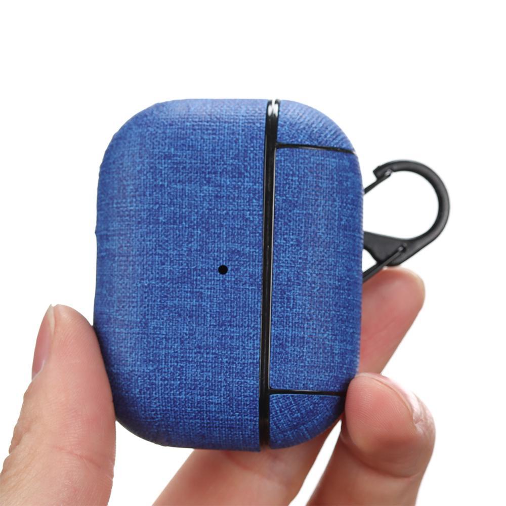 Vỏ Bọc Hộp Sạc Tai Nghe Không Dây Airpods Bằng Vải Dệt Thời Trang Ốp
