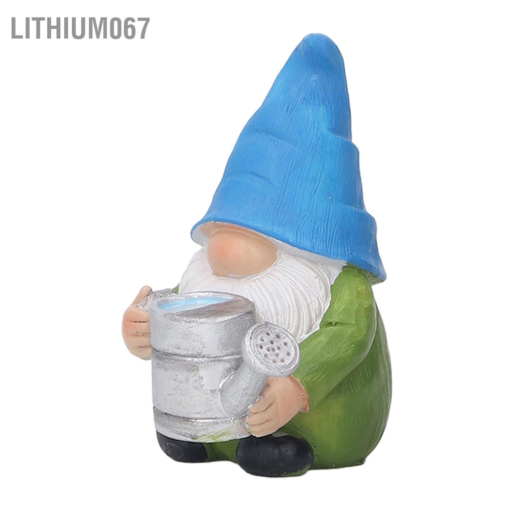 Lithium067 3 Vườn Gnome Tượng Dễ Thương Vẽ Tay Chống Mưa UV Điều Trị Gnomes Ngoài Trời Cho Bãi Cỏ Hiên Nhà