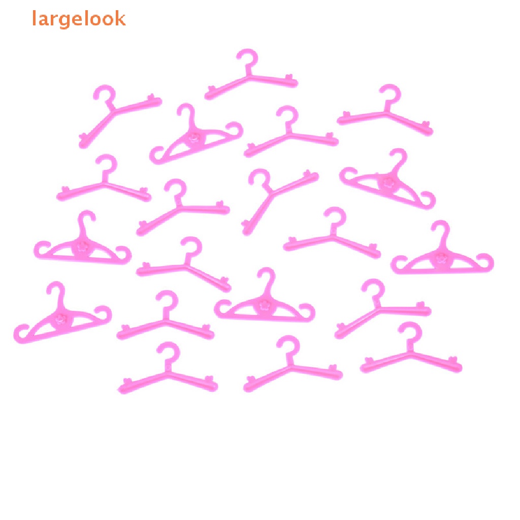 Set 20 Móc Treo Quần Áo Màu Hồng Dành Cho Búp Bê Barbie