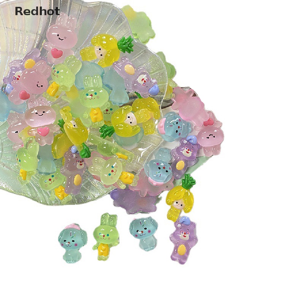 &lt; Redhot &gt; Set 5 Đồ trang trí Động Vật Hoạt Hình Phát Quang Trang Trí Nhà Cửa DIY