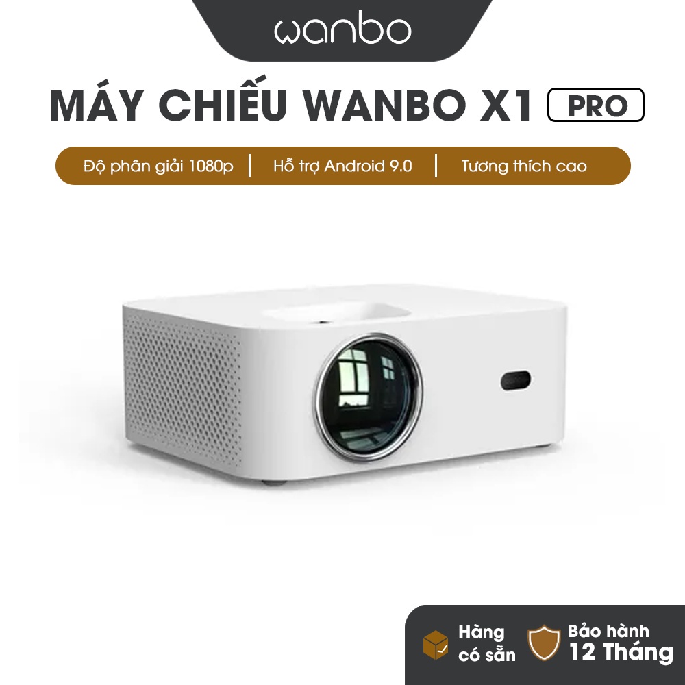 Máy chiếu mini Wanbo X1 Pro Android 9.0, kết nối không dây, tích hợp loa cực đỉnh
