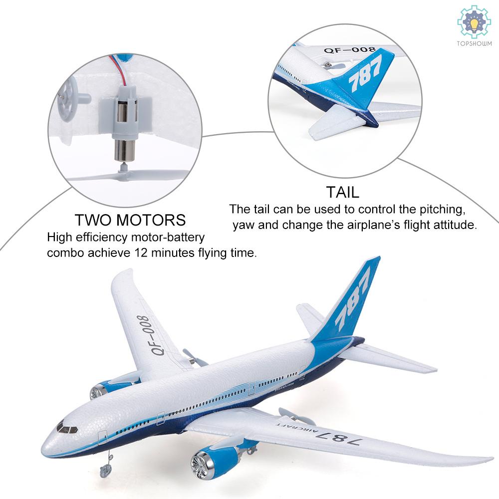 Mô Hình Máy Bay Chiến Đấu 3CH 2.4G tosw) QF008 Boeing 787 3CH 4G Chuyên Dụng