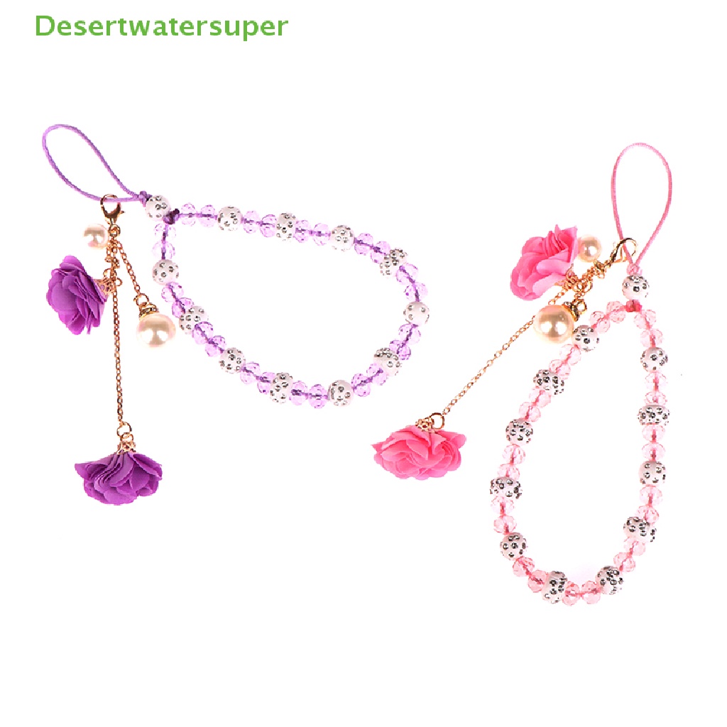 Dây Đeo Điện Thoại / Chìa Khóa / Vòng Tay Chuỗi Hạt Chống Thất Lạc Hình Hoa Xinh Xắn
