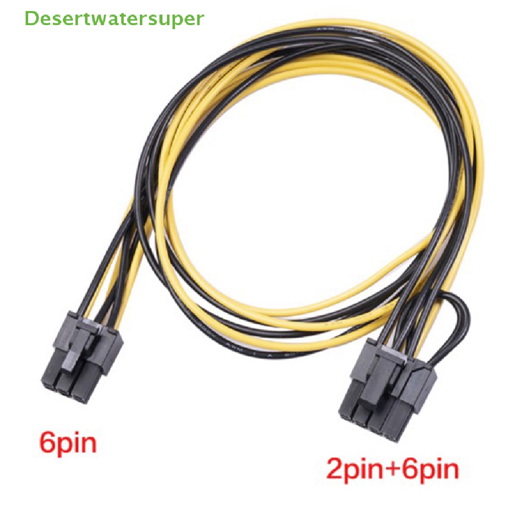 Dây Cáp Chuyển Đổi Nguồn 6 Pin Feamle Sang 8 Pin PCI 6Pin Sang 8Pin PCIE