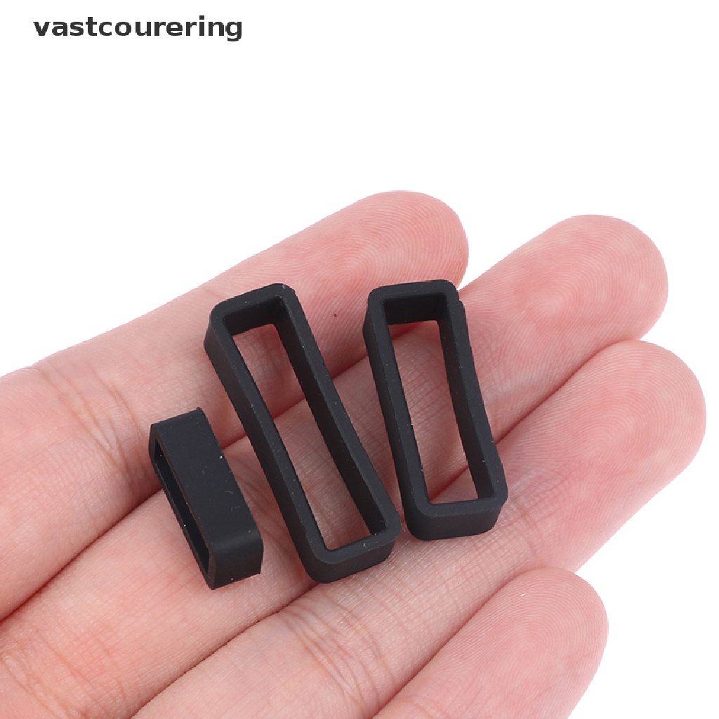 Dây Đeo Đồng Hồ Bằng Silicone Màu Đen 7 Kích Cỡ Đa Dạng 14-26mm