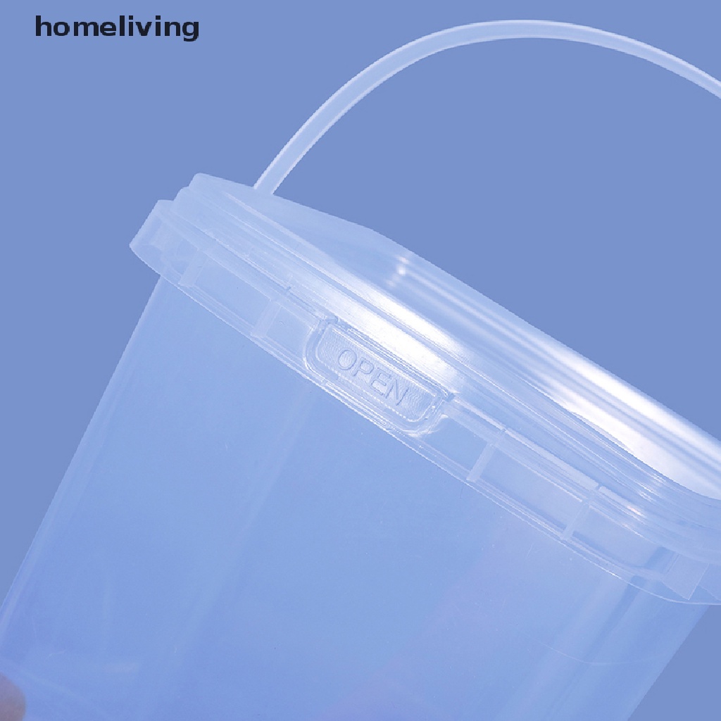 Xô Nhựa Đựng Thực Phẩm Có Nắp Và Tay Cầm Dung Tích 280ML / 500ML / 1L / 2L