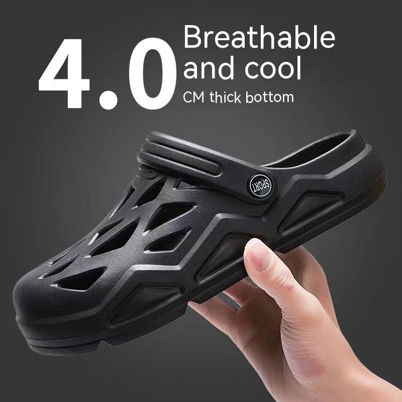 Xăng đan Đế Mềm Dày Đục Lỗ Thoáng Khí Dành Cho Nam Nữ