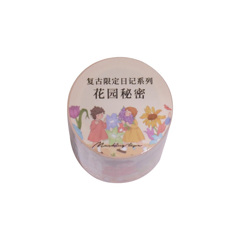 Cuộn Băng Keo Washi Họa Tiết Hoạt Hình Phong Cách Cổ Điển Trang Trí Sổ Tay diy