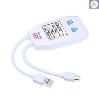 USB Power Meter LCD USB Tester Detector Voltmeter Ammeter Digital Power Capacity Tester (UT658-Dual)